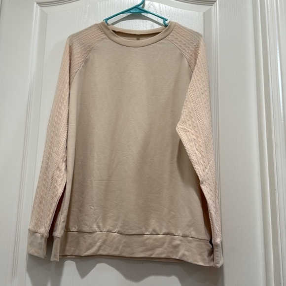 Casual Beige Crew Neck Top 2-pk - Picture 1 of 9